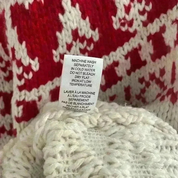 Industry Oversized  Chunky Bulky Sweater Vintage Style New Wool Blend size L - Picture 8 of 14